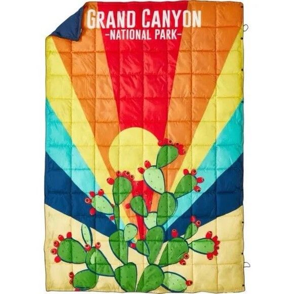 NEW Pack Venture x National Parks Grand Canyon Packable Camping Blanket & Poncho - Picture 1 of 6